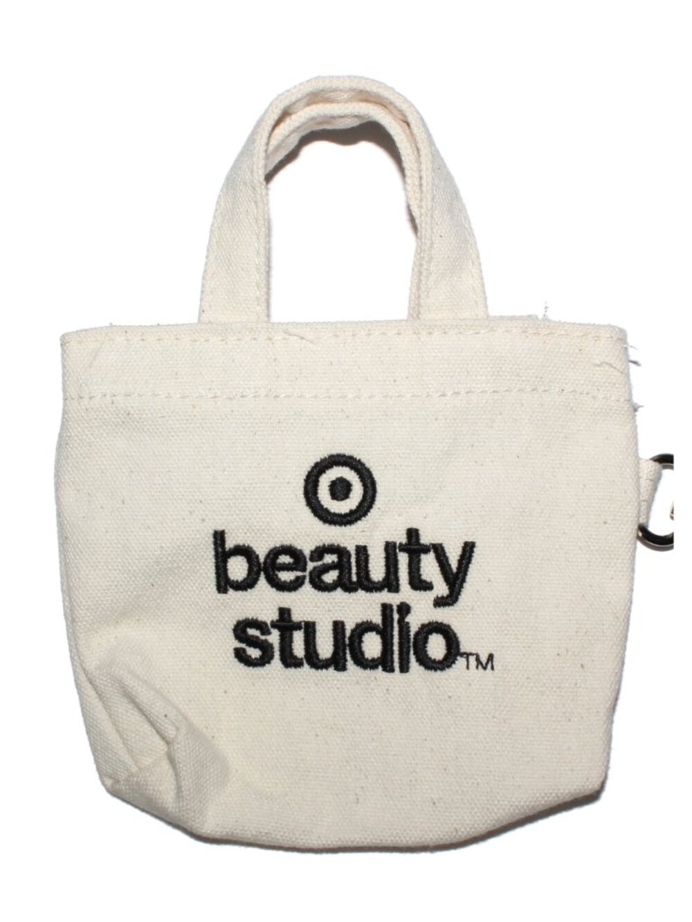 Target Beauty Studio Limited Edition Collectible Mini Canvas Tote Bag Keychain